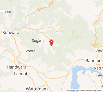 Map of Thundus, Kashmir