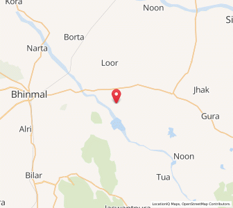 Map of Thur, Rajasthan