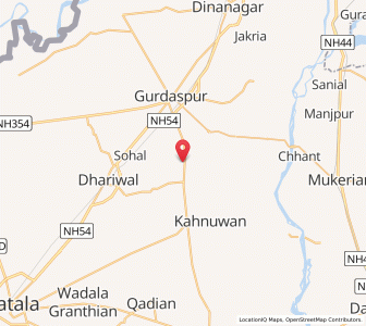 Map of Tibbar, Punjab
