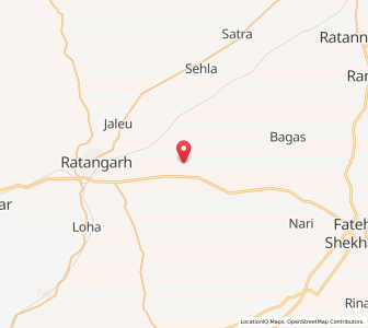 Map of Tidiyasar, Rajasthan