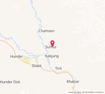 Map of Tiggur, Kashmir