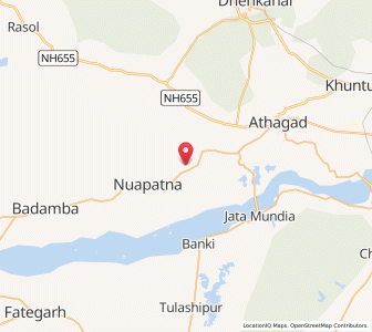 Map of Tigiria, Odisha