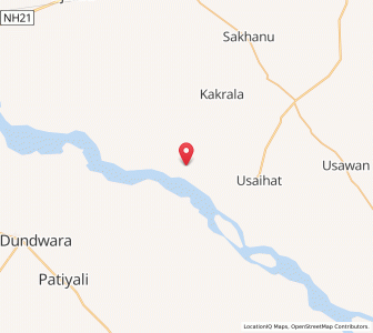 Map of Tikai Kham, Uttar Pradesh