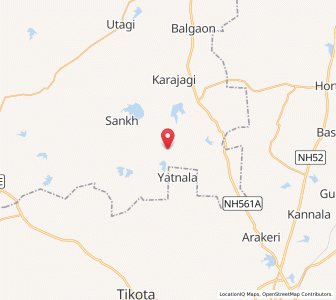 Map of Tikondi, Maharashtra