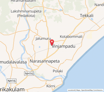 Map of Tilaru, Andhra Pradesh