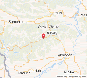 Map of Tilla, Kashmir