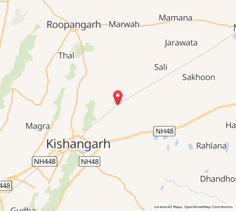 Map of Tiloniya, Rajasthan