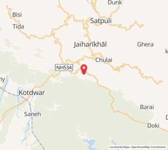 Map of Timalpani, Uttarakhand