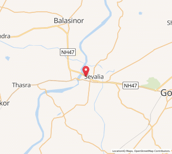 Map of Timba Road, Gujarat
