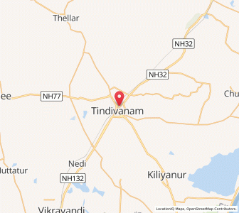 Map of Tindivanam, Tamil Nadu