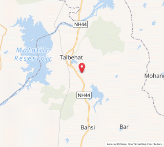Map of Tindra, Uttar Pradesh