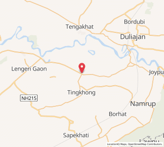 Map of Tipamia, Assam