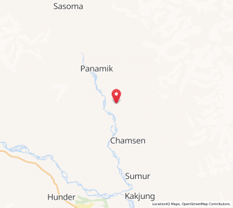 Map of Tiricha, Kashmir