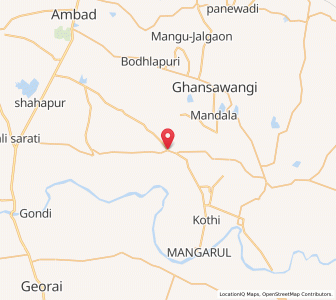 Map of Tirthpuri, Maharashtra