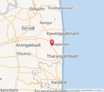 Map of Tirukkadaiyur, Tamil Nadu
