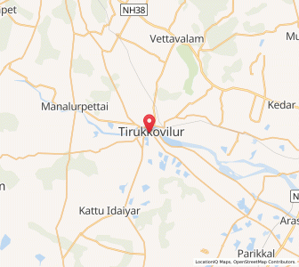 Map of Tirukkoyilur, Tamil Nadu