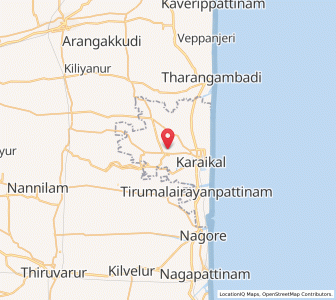 Map of Tirunallar, Puducherry