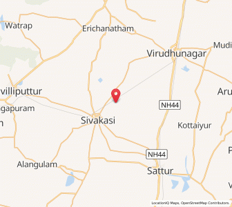 Map of Tiruttangal, Tamil Nadu