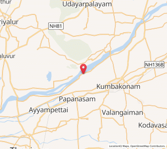Map of Tiruvaikavur, Tamil Nadu