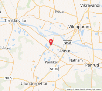 Map of Tiruvennanallur, Tamil Nadu