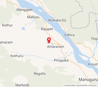 Map of Tiruvur, Andhra Pradesh
