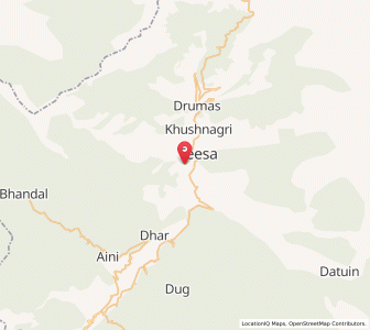 Map of Tisa, Himachal Pradesh