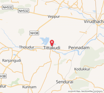 Map of Tittagudi, Tamil Nadu