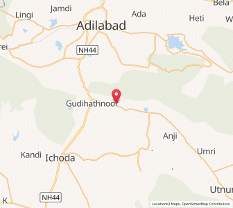 Map of Tocham, Andhra Pradesh
