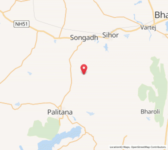 Map of Toda, Gujarat