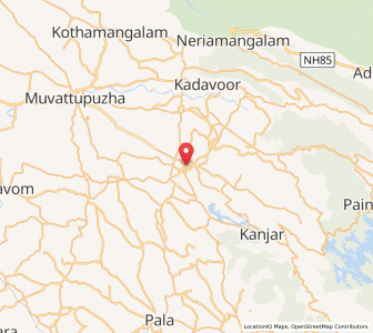 Map of Todupulai, Kerala