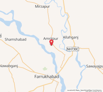 Map of Tofiqpur, Uttar Pradesh