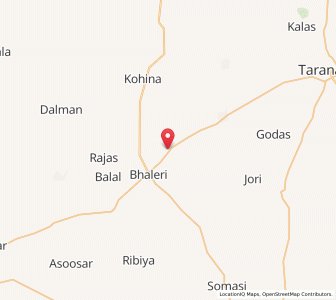 Map of Togawas, Rajasthan