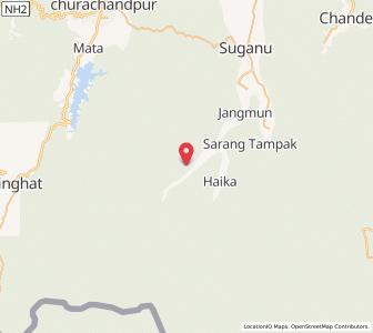 Map of Toichum, Manipur