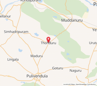 Map of Tonduru, Andhra Pradesh