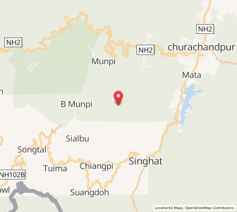 Map of Tonglon, Manipur