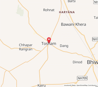 Map of Tosham, Haryana