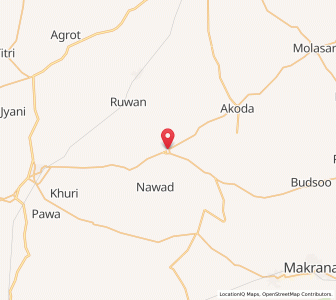 Map of Tosina, Rajasthan