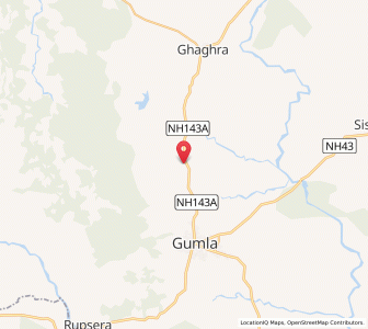 Map of Toto, Jharkhand
