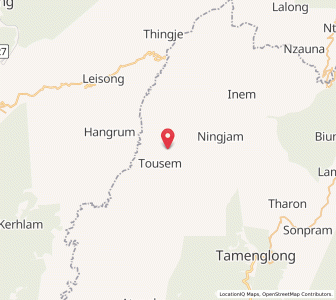 Map of Toushen Khund, Manipur
