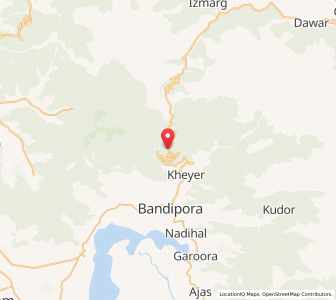 Map of Tragbal, Kashmir