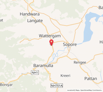 Map of Tragpur, Kashmir