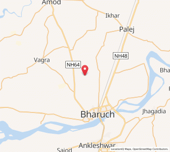 Map of Tralsa, Gujarat