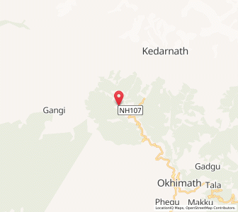 Map of Trijugi Narayan, Uttarakhand