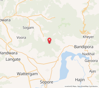Map of Trimukha, Kashmir