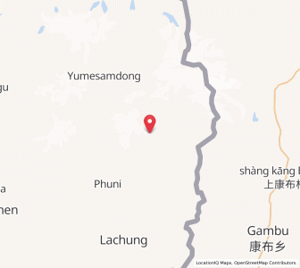 Map of Tsetang, Sikkim