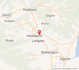Map of Tsogul, Kashmir