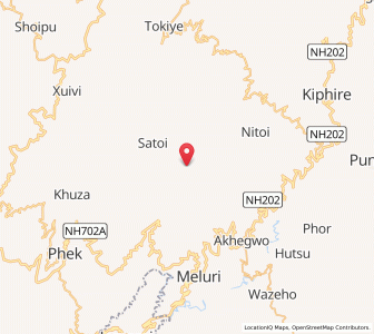 Map of Tsutuho, Manipur