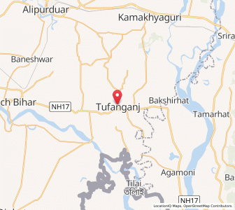 Map of Tufanganj, West Bengal