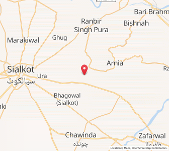 Map of Tugowali, Kashmir