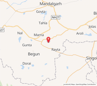 Map of Tukrai, Rajasthan